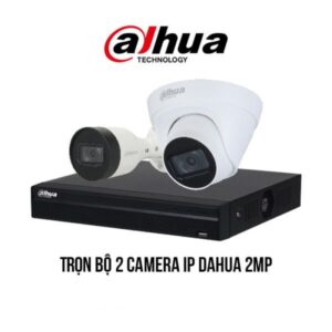 Trọn bộ 2 camera IP Dahua 2MP