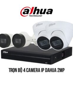 Trọn bộ 4 camera IP Dahua 2MP